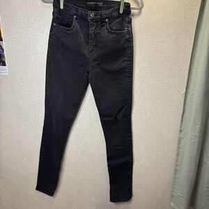 Veronica Beard Jeans 27/4 Kate Skinny High Rise Black Skinny Stretch Denim